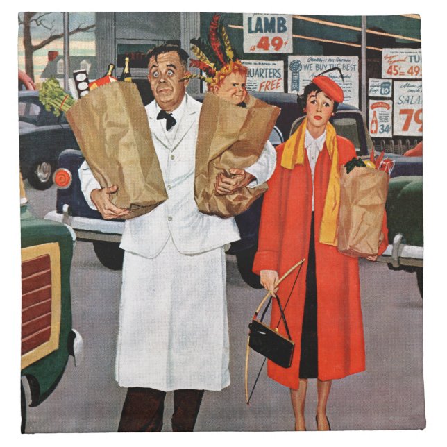 Sack Full of Trouble Cloth Napkin (Front)