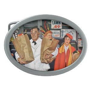 Sack Full of Trouble Oval Belt Buckle