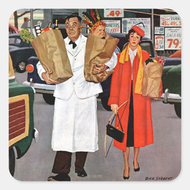 Sack Full of Trouble Square Sticker (Front)