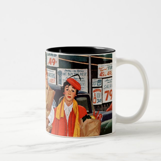 Sack Full of Trouble Two-Tone Coffee Mug (Right)