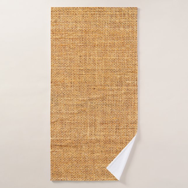 Sackcloth texture for background bath towel (Bath Towel)