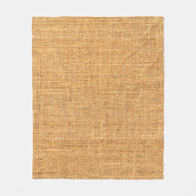 Sackcloth texture for background fleece blanket (Front)