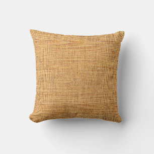 Sackcloth texture for background throw pillow