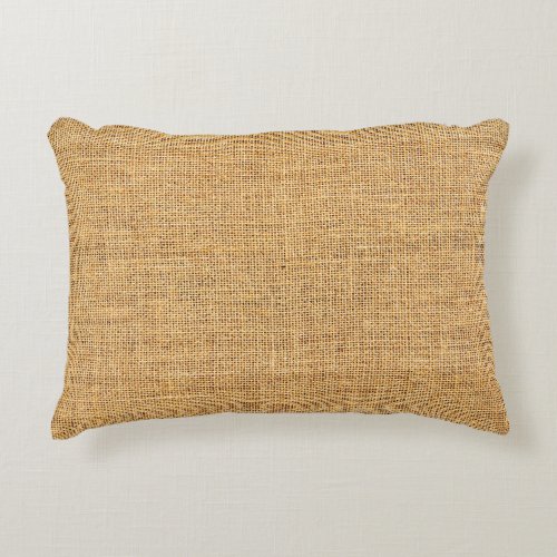 Sackcloth Texture Rustic Background Essence Accent Pillow