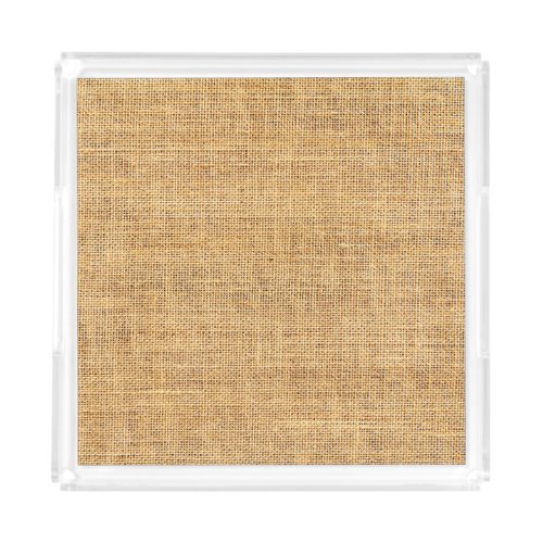 Sackcloth Texture Rustic Background Essence Acrylic Tray