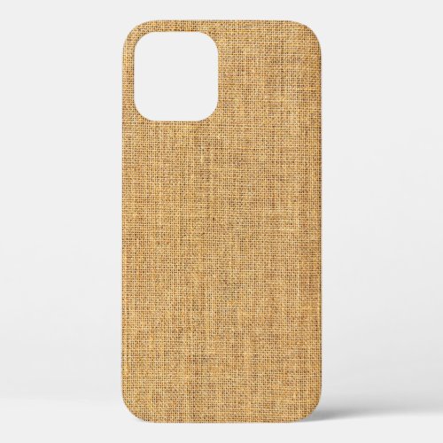 Sackcloth Texture Rustic Background Essence iPhone 12 Case