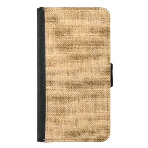 Sackcloth Texture Rustic Background Essence Samsung Galaxy S5 Wallet Case