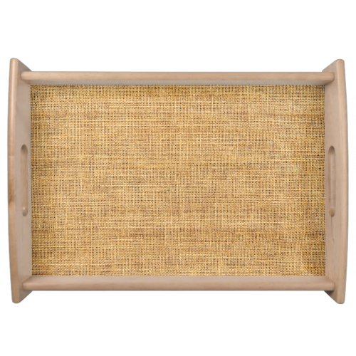 Sackcloth Texture Rustic Background Essence Serving Tray