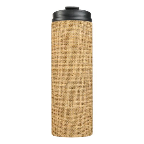Sackcloth Texture Rustic Background Essence Thermal Tumbler