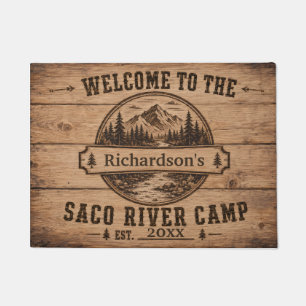 Saco River Camp Personalized Doormat