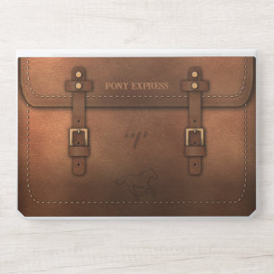 Sacoche aspect cuir du Pony Express HP Laptop Skin