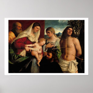 Sacra Conversatione with SS. Catherine, Sebastian Poster