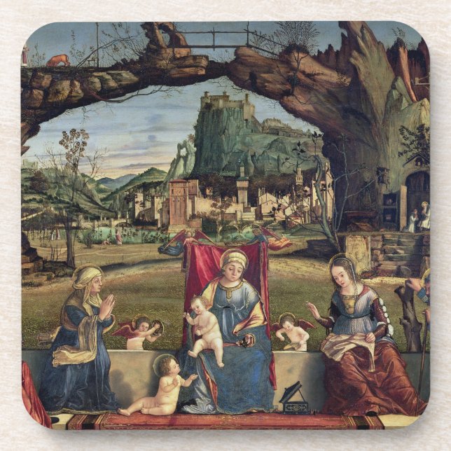 Sacra Conversazione, c.1500 (oil on panel) (for de Beverage Coaster (Front)