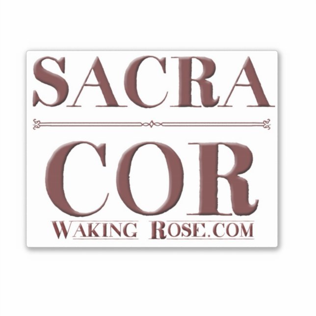 Sacra Cor sticker (Front)