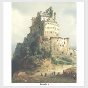 Sacra di San Michele Monastery Alpine Art Sticker