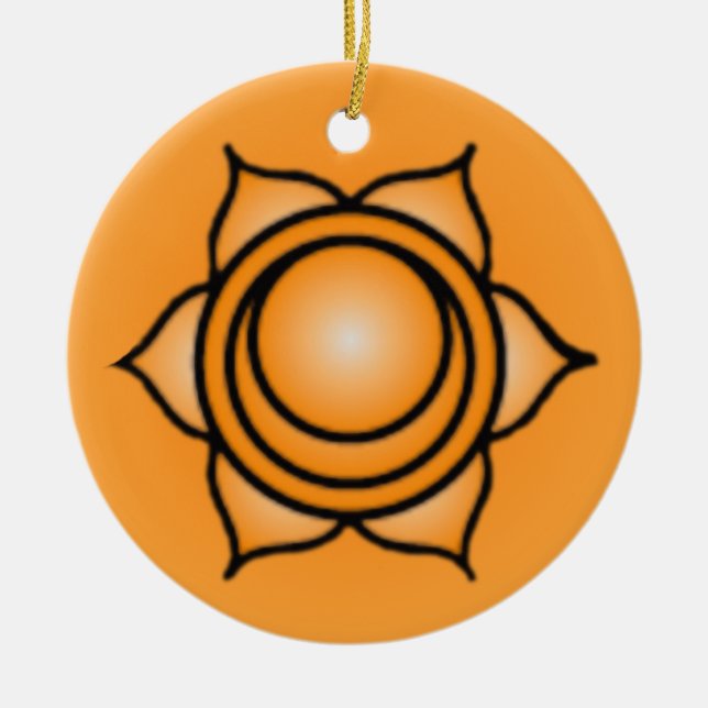 Sacral Chakra Christmas Ornament (Front)