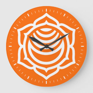 Sacral Chakra Energy Wall Clock