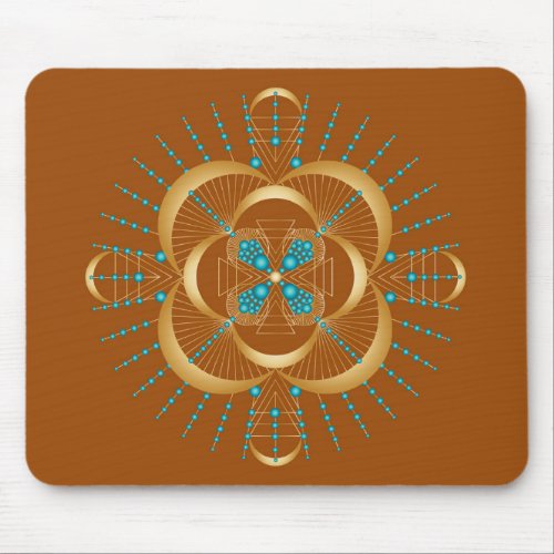 Sacral Chakra Full Shadow Mandala Mouse Pad