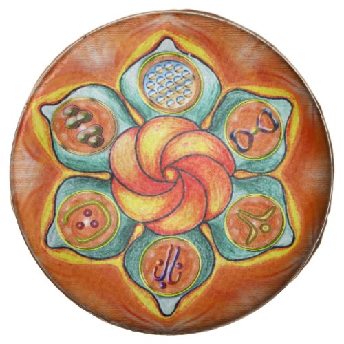 Sacral Chakra Mandala Chocolate Covered Oreo