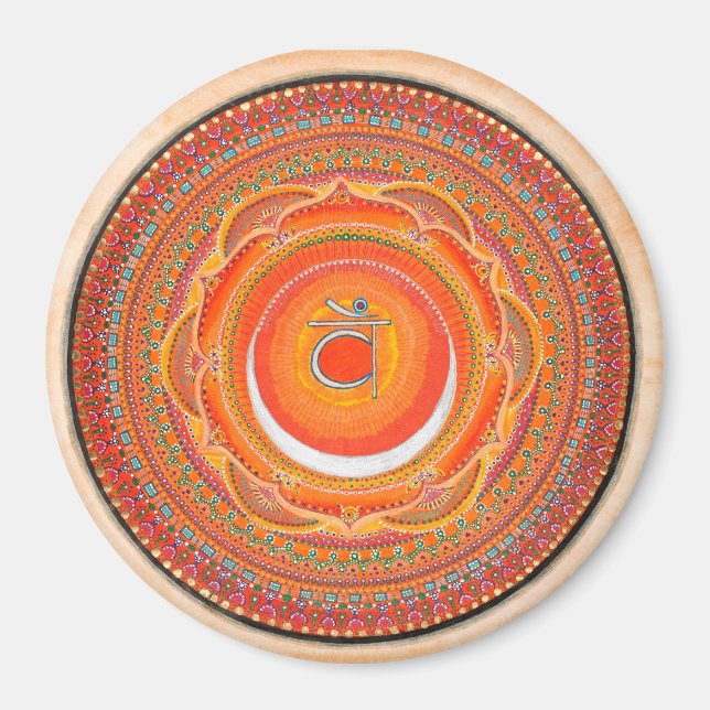 Sacral Chakra Mandala Magnet (Front)