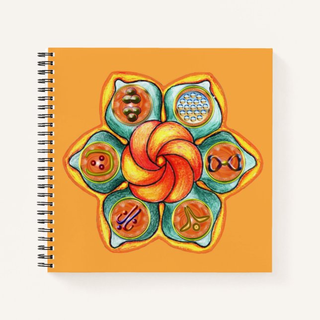 Sacral Chakra Mandala Notebook (Front)