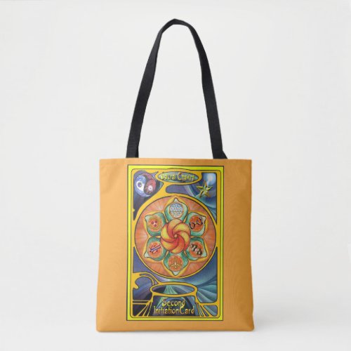 Sacral Chakra Mandala Tote Bag