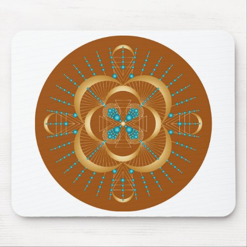 Sacral Chakra Shadow Mandala Mouse Pad