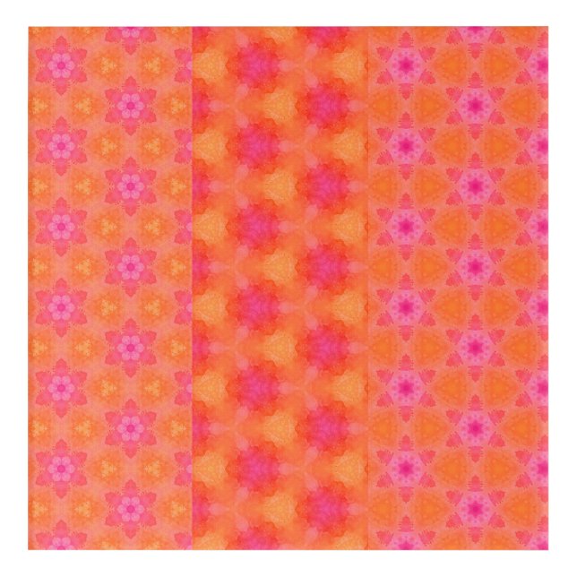 Sacral Mandala Flame – Triptych Acrylic Wall Art (Front)