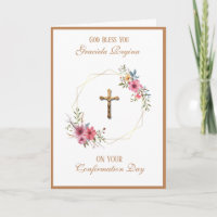 Sacrament Confirmation Crucifix Floral Wreath