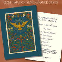 Sacrament Confirmation Dove Holy Ghost Enclosure Card