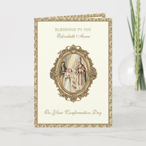 Sacrament Confirmation Girl Sponsor Bishop