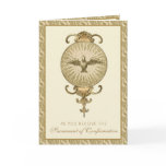 Sacrament Confirmation Religious Prayer Gold Holiday Card Sacrament Confirmation Religious Prayer Gold Holiday Card