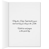 Sacrament Confirmation Stained Glass Window Dove Cards (Inside (Right))