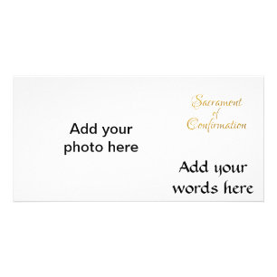 Sacrament of Confirmation Golden 3D Look Card