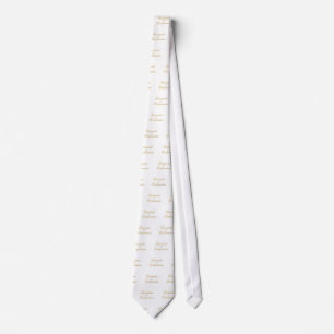 Sacrament of Confirmation Golden 3D Look Neck Tie