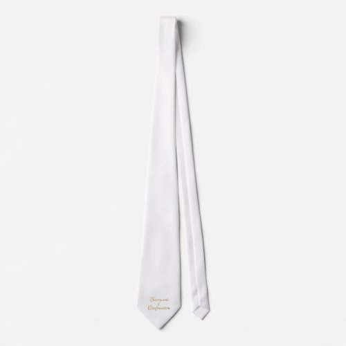 Sacrament of Confirmation Golden 3D Look Tie