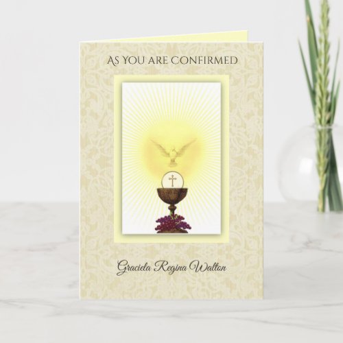 Sacrament of Confirmation Holy Spirit Prayer Card