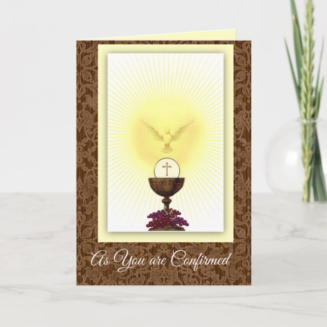 Sacrament of Confirmation Holy Spirit Prayer Card (Front)