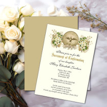 Sacrament of Confirmation Religious Catholic  Invitation