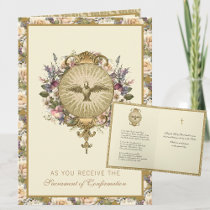 Sacrament of Confirmation Religious Prayer Holiday Card