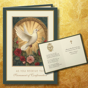 Sacrament of Confirmation Religious Prayer Holiday Card