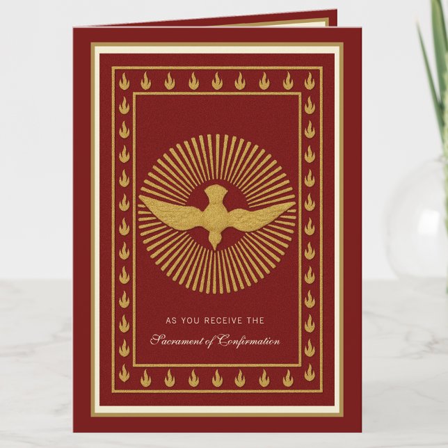 Sacrament of Confirmation Religious Prayer Holiday Card (Creator Uploaded)