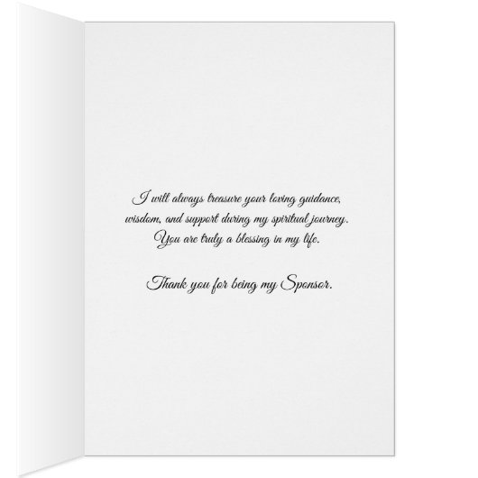 Sacrament of Confirmation Religious Sponsor (Inside (Right))