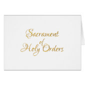 Sacrament of Holy Orders Golden 3D Look (Front Horizontal)