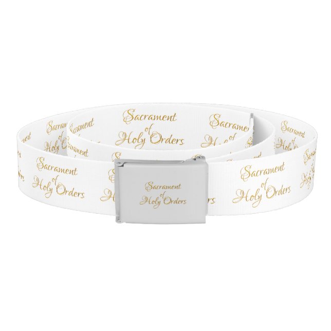Sacrament of Holy Orders Golden 3D Look Belt (Coil)