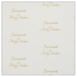 Sacrament of Holy Orders Golden 3D Look Fabric