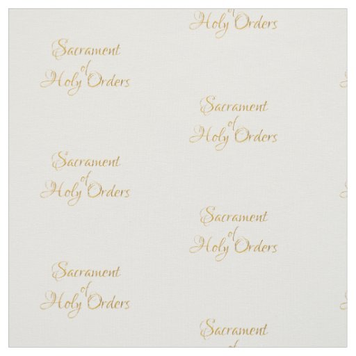 Sacrament of Holy Orders Golden 3D Look Fabric