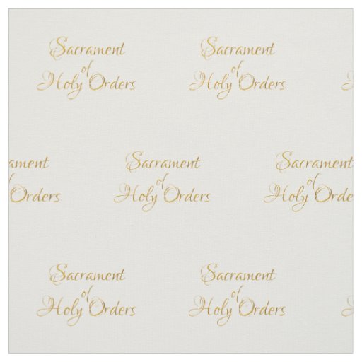 Sacrament of Holy Orders Golden 3D Look Fabric