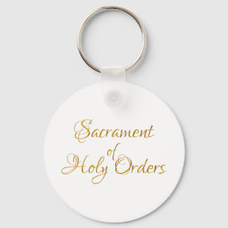 Sacrament of Holy Orders Golden 3D Look Keychain