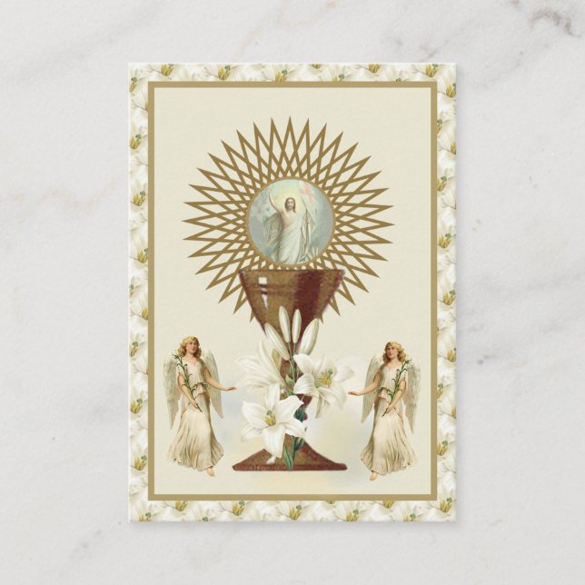 Sacrament of Initiation Jesus Baptism Confirmation Enclosure Card (Front)